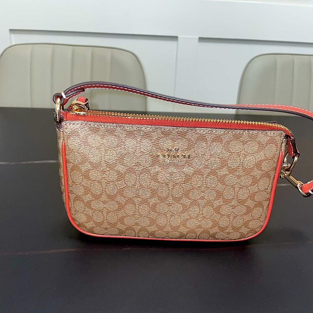 Authentic Coach Nolita 19 Colorblock Signature canvas